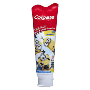 Colgate Kids Toothpaste Mild Bubble Fruit Minions Gentle Protection Formula 4.6Oz (130g)