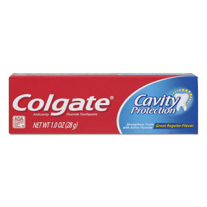 Colgate Cavity Protection Toothpaste Great Regular Flavor Anticavity Protection Formula 1Oz (28g)