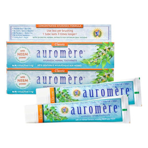 Auromere Ayurvedic Herbal Toothpaste Original Licorice Natural Oral Care Comforting Formula 4.16Oz (117g)
