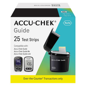 Accu Chek Guide Blood Glucose Test Strips 25Ea