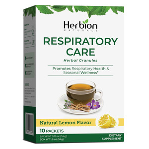 Herbion Naturals Respiratory Care Herbal Granules Packets for Cough Congestion and Allergies 0.19Oz (5.4g) 10Ea