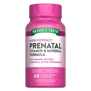 Natures Truth Prenatal Vitamin and Mineral Formula Capsules Support Womens Health 60Ea