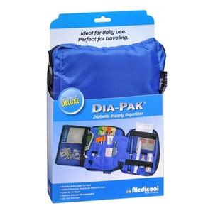 Dia Pak Diabetic Deluxe Case Medical Travel Organizer 1Ea