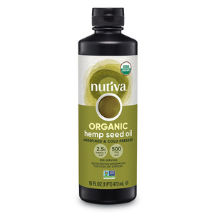 Nutiva Organic Superfood Cold Pressed Hemp Seed Oil 16Oz (473ml)