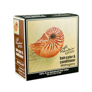 Light Mountain Natural Hair Color And Conditioner, Mahogany - 4 Oz