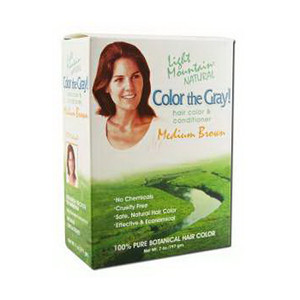 Light Mountain Color The Gray Natural Hair Color And Conditioner, Medium Brown - 7 Oz