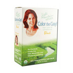 Light Mountain Color The Gray Natural Hair Color And Conditioner, Black - 7 Oz