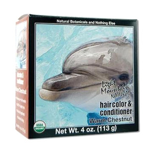 Light Mountain Natural Hair Color and Conditioner, Warm Chestnut, 4 Oz