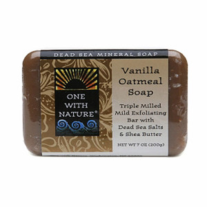 One With Nature Dead Sea Mineral Vanilla Oatmeal Bar Soap - 7 Oz
