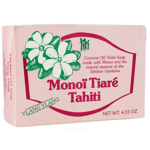 Monoi Tiare Tahiti Coconut Oil Toilet Soap With Ylang Ylang, 4.55 Oz