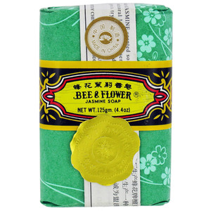 Bee and Flower Jasmine Bar Soap for Refreshing Skin 4.4Oz (125g)