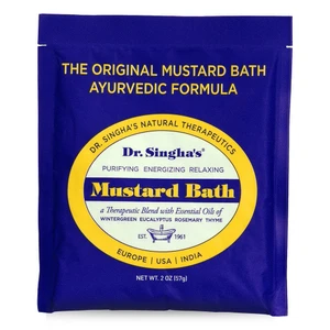 Dr Singhas Mustard Bath Therapeutic Bath Salts with Essential Oils Gently Opens Pores Supports Blood Flow Elimination of Impurities 2Oz (57g)