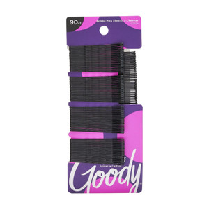 Goody Bobby Black Hair Pins Secure Hold 90Ea