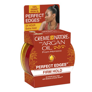 Creme of Nature Perfect Edges Firm Hold Edge Control Hair Gel with Argan Oil 2.25Oz (63.7g)