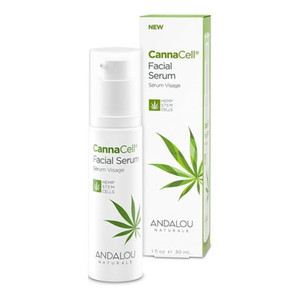 Andalou Naturals CannaCell Facial Serum with Essential Oils for Natural Glow 1Oz (30g)
