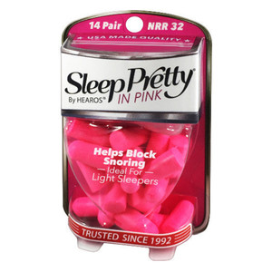 Hearos Sleep Pretty in Pink Ear Plugs for Womens 14Pairs