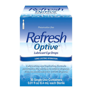 Refresh Optive Lubricant Eye Drops Preservative-Free Tears, 0.4 ml, 30 Ea Refresh Optive Lubricant Eye Drops Preservative-Free Tears, 0.4 ml, 30 Ea