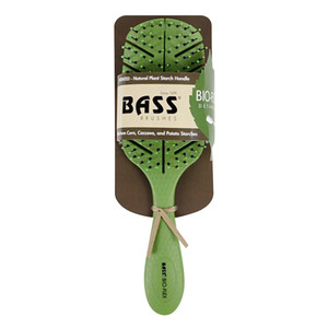 Bass Brushes Bio Flex Detangler Hair Brush Leaf Shape Assorted Color 1Ea