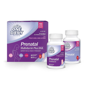 21st Century 2-Step Prenatal Multivitamin Plus DHA Tablets, 120 Ea 21st Century 2-Step Prenatal Multivitamin Plus DHA Tablets, 120 Ea
