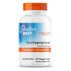Doctors Best Enzyme Serrapeptase Veggie Capsules 90Ea