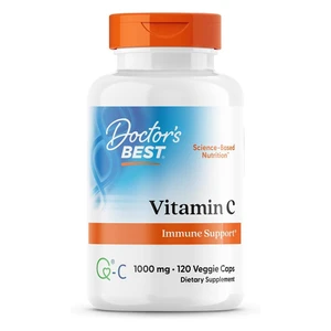Doctors Best Immune Vitamin C 1000 mg Veggie Capsules 120Ea