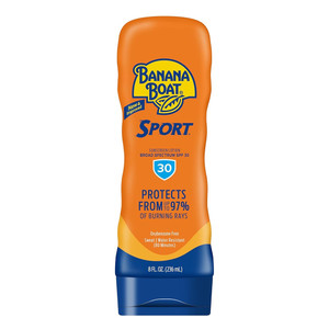 Banana Boat Sport Sunscreen Lotion SPF 30 Protects from Burning Rays Non Greasy 8Oz (236ml)