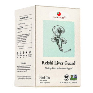 Health King Medicinal Teas Reishi Liver Guard Herb Tea Bags, 20 Ea