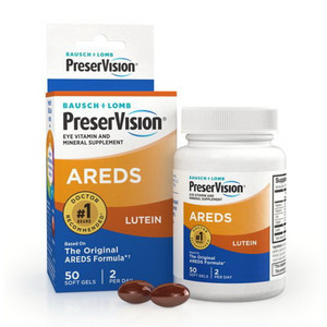 Bausch And Lomb Preservision Eye Vitamin And Mineral Supplements Lutein Softgels - 50 Ea Bausch And Lomb Preservision Eye Vitamin And Mineral Supplements Lutein Softgels - 50 Ea
