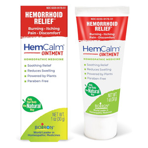 Boiron HemCalm Ointment Homeopathic Medicine Hemorrhoid Relief Comforting Soothing 1Oz (30g)