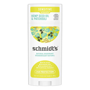 Schmidts Sensitive Natural Deodorant, Hemp Seed Oil & Patchouli, 3.25 Oz Schmidts Sensitive Natural Deodorant, Hemp Seed Oil & Patchouli, 3.25 Oz