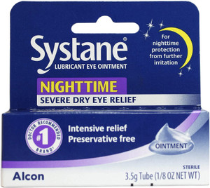 Systane NightTime Lubricant Eye Ointment, Dry Eye Therapy, 0.13 Oz Systane NightTime Lubricant Eye Ointment, Dry Eye Therapy, 0.13 Oz