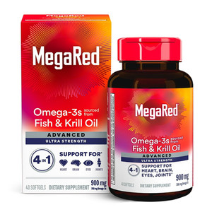 Schiff MegaRed Advanced 4 In 1 Extra Strength 900 Mg Omega-3s Softgels, 40 Ea
