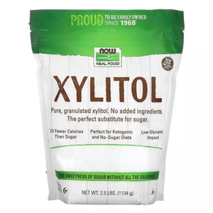 Now Foods Xylitol Pure Natural Sweetener, 2.5 Pound