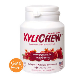 Xylichew 100% Xylitol Chewing Gum, Pomegranate Raspberry, 60 Ea