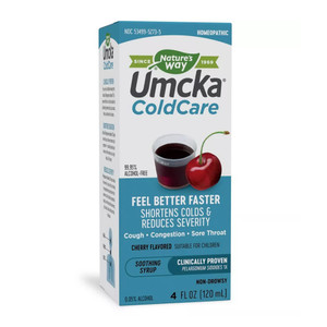 Natures Way Umcka Cold Care Soothing Syrup, Cherry, 4 Oz Natures Way Umcka Cold Care Soothing Syrup, Cherry, 4 Oz