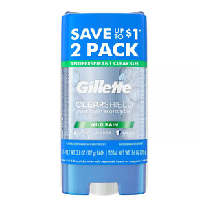 Gillette Wild Rain Clear Gel Mens Antiperspirant & Deodorant, 3.8 Oz Gillette Wild Rain Clear Gel Mens Antiperspirant & Deodorant, 3.8 Oz