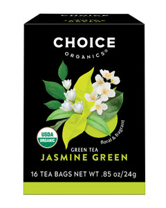 Choice Organic Jasmine Green Tea Bags, 16 Ea