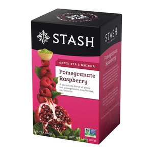 Stash Green Tea & Matcha, Pomegranate Raspberry, 1.2 Oz, 18 Ea