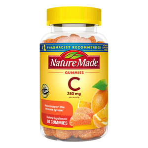 Nature Made Vitamin C 250mg Adult Gummies Orange Flavor Supports Immune Health 80Ea