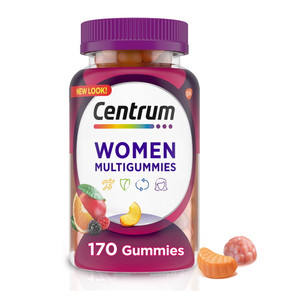 Centrum Women's Multivitamin and Multimineral Gummies, Assorted Fruit, 170 Ea Centrum Women's Multivitamin and Multimineral Gummies, Assorted Fruit, 170 Ea