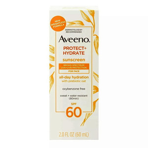 Aveeno Protect Plus Hydrate Sunscreen Broad Spectrum Face Lotion SPF 60 2Oz (60ml)