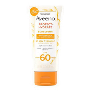 Aveeno Protect and Hydrate Sunscreen Broad Spectrum Body Lotion SPF 60 3Oz (88ml)