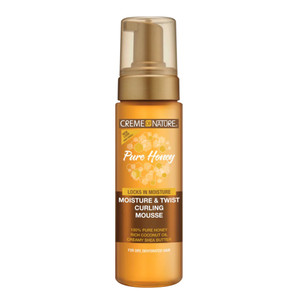 Creme of Nature Pure Honey Moisture and Twist Curling Mousse for Moisturizing Defining and Enhancing Curls 7Oz (207ml)