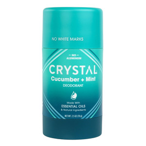 Crystal Magnesium Enriched Deodorant Cucumber and Mint for Odor Protection 2.5Oz (70g)