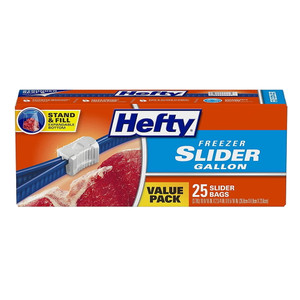 Hefty Slider Jumbo Food Storage Bags - 2.5 Gallon size, 12 Count