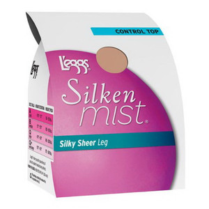 L'eggs Silken Mist Control Top No Roll Waistband Sheer Pantyhose