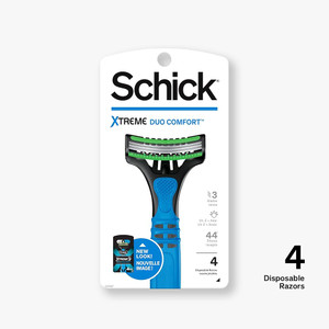 Schick Xtreme 3 Duo Comfort Skin Disposable Razors for Men, 4 Ea Schick Xtreme 3 Duo Comfort Skin Disposable Razors for Men, 4 Ea