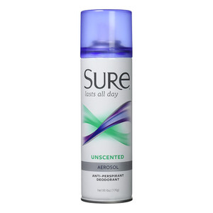 Sure Antiperspirant And Deodorant Spray, Unscented - 6 Oz Sure Antiperspirant And Deodorant Spray, Unscented - 6 Oz