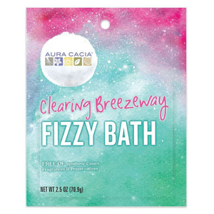 Aura Cacia Clearing Breezeway Fizzy Bath Invigorating and Refreshing Formula 2.5Oz (70.9g)