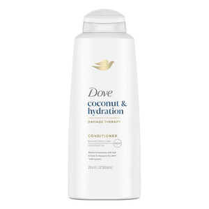 Dove Damaged Therapy Nourishing Secrets Coconut and Hydration Conditioner Locks in Moisture for Soft Smooth and Beautiful Hair 20.4Oz (603ml)